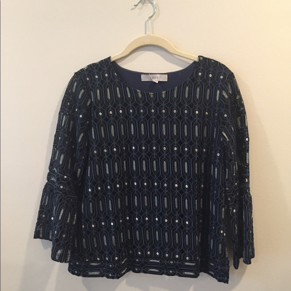 LOFT Lace Top - Picture 4 of 7